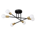 thumbnail image 2 of 6 Lights Chandelier Lighting, Semi Flush Mount Ceiling Light Fixture,Modern Ceiling Lamps for Kitchen Dining Living Room Bedroom, 2 of 6