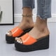 thumbnail image 5 of Amzcrzy Zapatos de mujer,Zapatos de mujer,Zapatillas de mujer, Sandalias de playa transpirables con tacón Matsu, suela gruesa y tacón inclinado para mujer Sandalias Mujer Zapatillas De Casa, 5 of 5