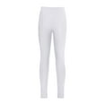 thumbnail image 4 of RUNQHUI Girls' Stretchy Dance Tights Athletic Yoga Workout High Waisted Running Cropped Leggings White 14, 4 of 6