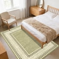thumbnail image 2 of Checkered Area Rug 6x9, No Slip Washable Rug, Modern Bedroom Rug Under Bed Ultra Carpet, Low-Pile Rugs for Living Room Bedroom Dining Room, Green, 2 of 7