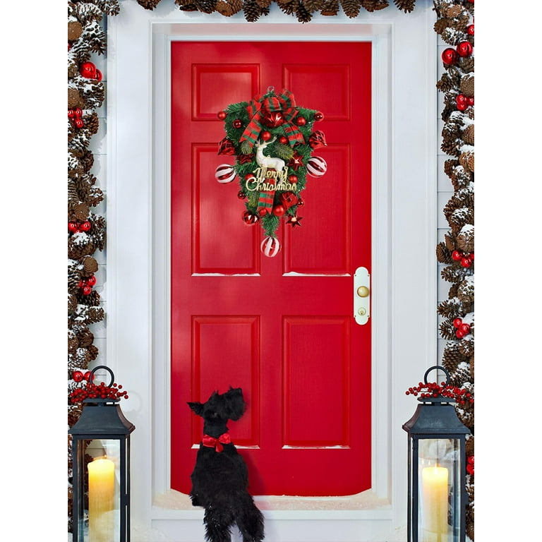 【超目玉】 Christmas Fruit Red Christmas Wreath Courtyard Outdoor 季節用品