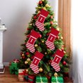 thumbnail image 4 of Utoimkio Red and White Initial Large Christmas Stockings with Letters,Cute 26 Letters Christmas Ornaments Indoor Christmas Decorations Party Supplies Christmas Decor, 4 of 5
