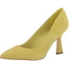 Marc Fisher Womens Relka Pump 7 Lime Yellow Suede