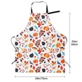 thumbnail image 2 of Kdxio Autumn Pumpkins Fall Leaves Apron with Pockets Adjustable Kitchen Aprons for Men Women Waterproof Aprons for Cooking,Drawing,Crafting, Baking Household Cleaning, 2 of 8
