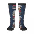 thumbnail image 5 of Cómo relajarse como un gato Otoño Invierno Colorido Mujeres Hombres Mujeres Calcetines Medias de baloncesto transpirables, 5 of 5