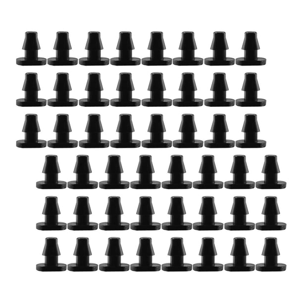 Luxshiny 200Ud Tapones Para De Por En Material Plástico Negro Para Uso En