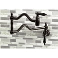 thumbnail image 2 of Kingston Brass KS2105PKL Duchess Two-Handle 1-Hole Wall Mount Pot Filler Faucet in Oil Rubbed Bronze, 2 of 8