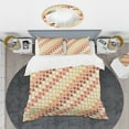 thumbnail image 2 of Designart 'Triangular Retro Design IX' Mid-Century Modern Duvet Cover Set, 2 of 4
