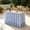 Blue, variant on Gingham Table Skirt, 6ft Desk Skirts for Teacher Desk, Ruffled Hook and Loop Teacher for Teacher Desks, Parties and Display Tables, Beige