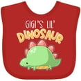 thumbnail image 3 of Inktastic Gigi's Lil' Dinosaur with Cute Stegosaurus Boys or Girls Baby Bib, 3 of 4