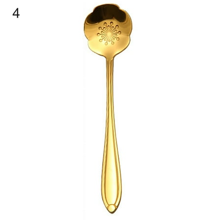 

Limei Creative Stainless Steel Flower Shape Dessert Coffee Stirring Spoon Tableware