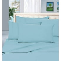 Elegant Comfort 6 Piece Wrinkle Resistant Sheet Set,Queen Light Blue