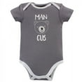 thumbnail image 5 of Luvable Friends Baby Boy Cotton Bodysuits 5pk, Bear, 6-9 Months, 5 of 6