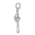 thumbnail image 2 of Finest Gold 14K White Gold 0.06CT Diamond Cross Pendant, 2 of 4