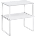 thumbnail image 1 of SONGMICS Especiero, Estante para Especias, Juego de 2, de Armario, Estante de Almacenamiento de Cocina Extensible, Blanco Nieve y Blanco, 1 of 5