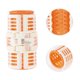 thumbnail image 3 of Ofertas Únicas 6 piezas de Rulos de Cabello Voluminosos Sin Calor Convenientes para Mujeres 2.72"x1.38" Naranja, Blanco, 3 of 4