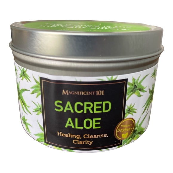 Vela Aromaterapia Magnificent 101 Aloe Sagrada Curación Limpieza Claridad