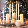 thumbnail image 5 of Candle Holders Bulk Taper Candlesticks Holders Set Modern Decorative Metal Candelabras for Wedding Anniversary Home Dinning Table Centerpiece Xmas Party Decor Gold15 Pcs, 5 of 8