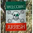 thumbnail image 2 of Flappin' Flags Welcome Arrish St Patrick's Day Irish Pirate Flag, 12 x 18 in., 2 of 2
