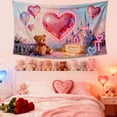 thumbnail image 5 of Valentine Tapestry Under $5! Yannianjz Valentine's Day Wall Decor Tapestry, Oversized Polyester Wall Hanging for Living Room Bedroom, Festival Home Tapestry for Party, Room Decoration for Valentine's, 5 of 6