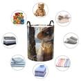 thumbnail image 4 of Balery Cat In Sun Hat Cesta de ropa redonda con asas, impermeable, independiente, para ropa, juguetes, dormitorio y familia-Medium, 4 of 6
