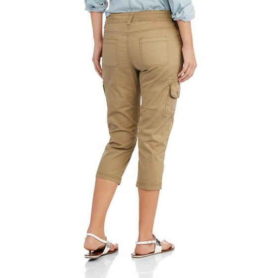 Faded Glory - Women's Cargo Capri Pants - Walmart.com