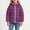 Purple, variant on Girls Puffer Hooded Jackets, Thermal Long Sleeve Zip Up Lightweight Winter Outerwear Purple Size 1-2 T