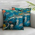 thumbnail image 3 of Whales Colorful Seaweeds and Corals Pillow Cases King Size  Microfiber Pillowcases with Hidden Zipper Soft Comfortable Bed Pillow Covers, 3 of 5