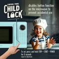 thumbnail image 5 of Nostalgia Retro 700W Microwave Oven – 0.7 Cu Ft Capacity – Aqua, 5 of 8