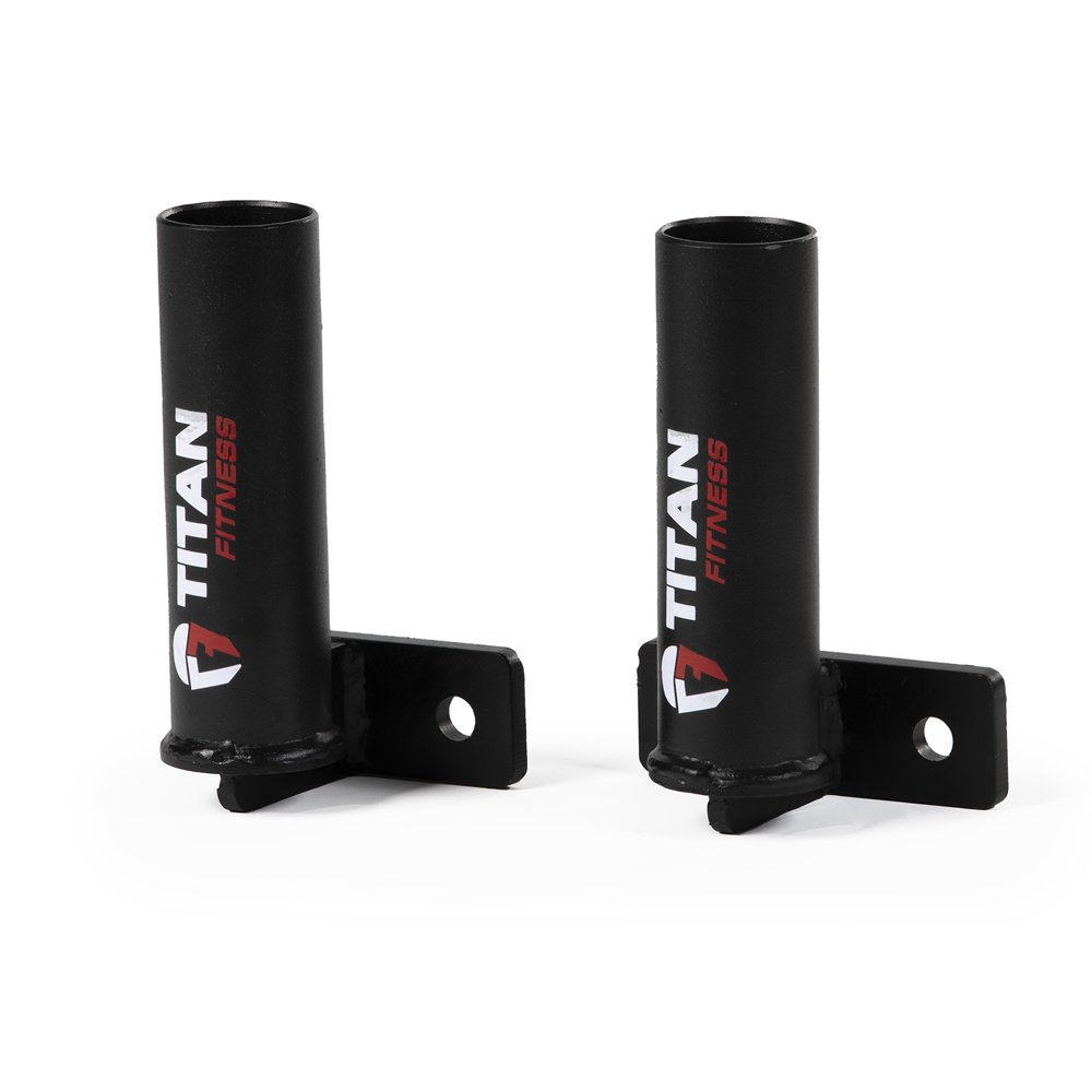 Titan Fitness Pair of Horizontal Barbell Holders for Mass Storage
