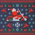 thumbnail image 3 of CafePress - Santa Biker Sweater Tee Long Sleeve Dark T Shirt - Long Sleeve Dark T-Shirt, 3 of 4