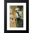 thumbnail image 2 of Antoine 16x24 Black Modern Framed Museum Art Print Titled - Elegant Lady in a Sculptor's Studio, 2 of 5