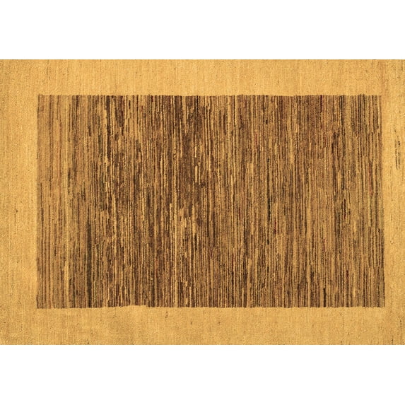 Ahgly Company Indoor Rectangle Abstract Brown Modern Area Rugs, 7' x 10'