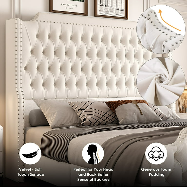 High back upholstered headboard outlet