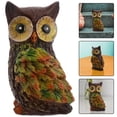 thumbnail image 1 of WHAMVOX Creative Owl Sculpture Outdoor Statue Multi Desktop Decor for Home Garden 1Set, 1 of 6