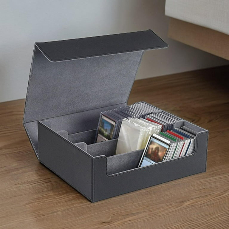 Card Storage Box For Trading Cards, Card Deck Case Holds 1800+