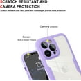 thumbnail image 4 of for Apple iPhone 14 Pro Clear Case with Screen Protector, Slim Shockproof Soft TPU Bumper Full Body Protection Phone Cover Case for iPhone 14 Pro QC Black, 4 of 8