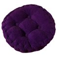 thumbnail image 3 of Cojín para silla, acolchado grueso, redondo, para comedor interior y exterior, cojín redondo, morado, 3 of 5