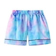 thumbnail image 5 of LNMQLPDBS Boys Pajamas Size 10 Kids Girls' Clothing Sets Tie-dye Pajamas Sleepwear T-shirt Shorts Set Outfits for Toddler Boys Pjs 5t Boy Pjs Fleece Robe Youth Robe, 5 of 9