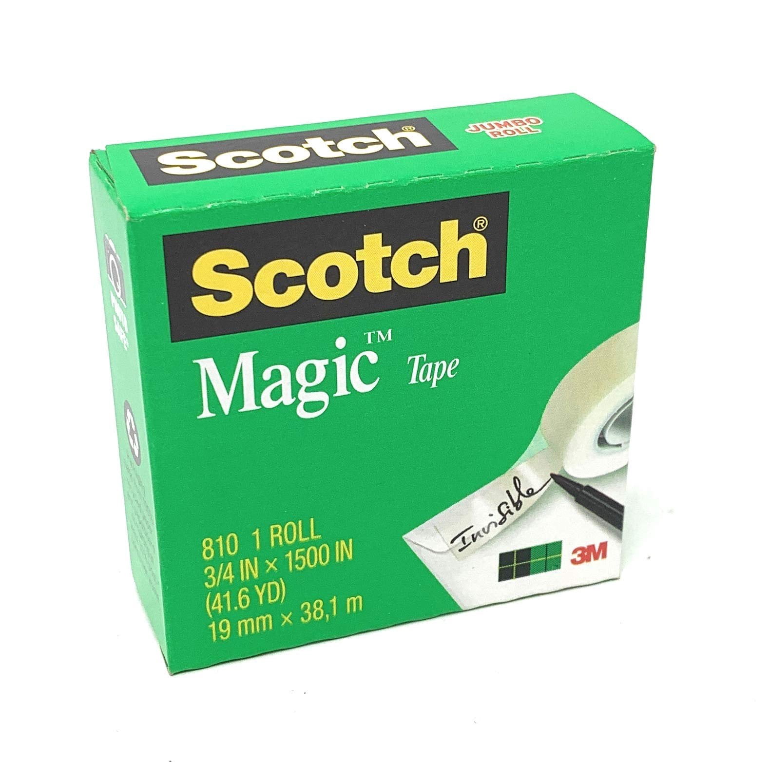 Scotch Magic Tape 810 Refill 3/4 in X 1500 in 4 Rolls
