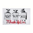 thumbnail image 1 of Tapiz de pared Eat Mor Ass Aesthetic Room, 150 x 90 cm, microtela, 1 of 2