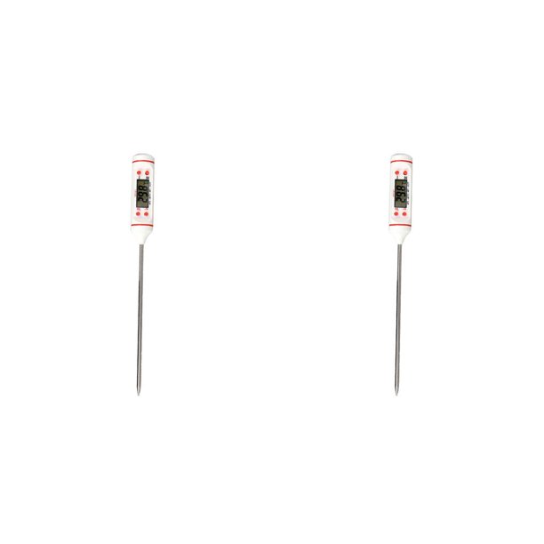 Termómetro de cocina LCD Inteprter para carne de res con sonda de acero inoxidable color negro