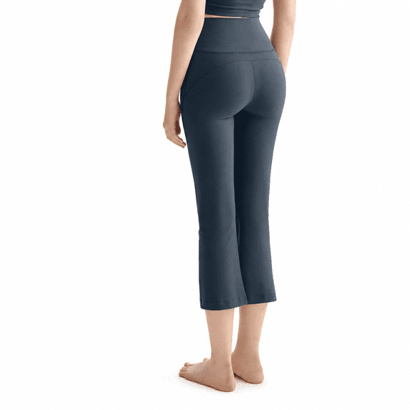 RDKTPXZ Women's Petite Cropped Flare Yoga Pants, High Waist, S-XL