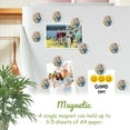 thumbnail image 3 of Strong Refrigerator Magnet Fridge Sticker, Gorgeous Daisy - Bouquet Canvas 12Pcs Beautiful Photo Decorative Magnet Set, Small Round Crystal Glass Craftwork for Refrigerator Decor, 3 of 4