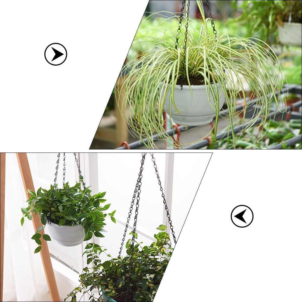 Soimiss 2Pcs Hanging Flower Pot Plastic Self Watering Planter for Office Living Room