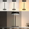 thumbnail image 2 of Modern Metal Table Lamp, Rechargeable LED Night Light, 3-Level Adjustable Touch Lamp, Portable for Reading/Office/Bedroom/Dining Room/Nightstand/Home Gift Metal Lamp., 2 of 9