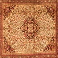 thumbnail image 1 of Ahgly Company Indoor Square Medallion Orange Traditional Area Rugs, 8' Square, 1 of 1
