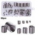 thumbnail image 1 of BUYISI 60Pcs Thread Rt Stainless Steel Helicoil For M3 To For M12 Thread Repair Kit, 1 of 5