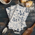 thumbnail image 6 of Blue Botanical Kitchen Towels Set of 2, Water Absorbent Dish Towel, Rustic Country Spring Floral Summer Leaf Decorative Hand Towels - Quick Drying Cloth for Cooking Baking, 18x28 Inch, 6 of 8