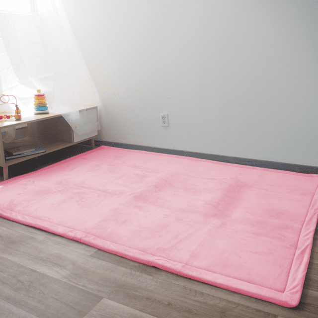 Dundy Tapete para Bebé Niños de Memory Foam, Suave Espuma Tapete de Gateo para Juego, Acolchado Antideslizante, 150 x 200 cm. (Rosa)